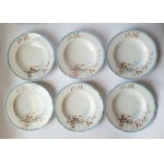 KUZNIECOV. Porcelain dinner service for 6 persons, 24 pieces, Kuznetsov factory, Riga, Russia (1887-1915).