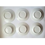 KUZNIECOV. Porcelain dinner service for 6 persons, 24 pieces, Kuznetsov factory, Riga, Russia (1887-1915).
