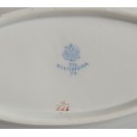 KUZNIECOV. Porcelain dinner service for 6 persons, 24 pieces, Kuznetsov factory, Riga, Russia (1887-1915).
