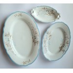 KUZNIECOV. Porcelain dinner service for 6 persons, 24 pieces, Kuznetsov factory, Riga, Russia (1887-1915).