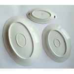 KUZNIECOV. Porcelain dinner service for 6 persons, 24 pieces, Kuznetsov factory, Riga, Russia (1887-1915).