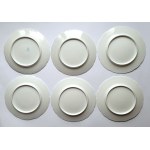 KUZNIECOV. Porcelain dinner service for 6 persons, 24 pieces, Kuznetsov factory, Riga, Russia (1887-1915).