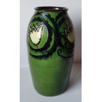 LAEUGER, Max (1864-1952). Wazon ceramiczny, secesyjny, firma Tonwerke Kandern