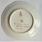 [POZNAŃ] Talerz porcelanowy, dekoracyjny, autorski, ręcznie malowany naszkliwnie. Rosenthal, 1928 r.