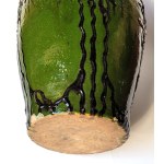 Ceramic vase with Art Nouveau decoration. Märkische Kunst- und Bauerntöpferei Fr. M. Bräuning, Hermsdorf Berlin, 1920s.