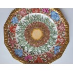 [ZAKOPANE] Porcelain plate, decorative, authored, hand-painted in glaze. Rosenthal, 1928.