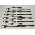 Dinnerware set, plater. Norblin and Ska plating factory, Warsaw, 1919-1939