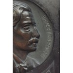 Placard: Ignacy Jan Paderewski, ceramic, early 20th century.