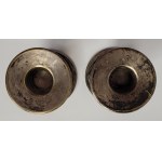 Pair of candlesticks, plater. Henneberg Brothers, Warsaw, 2nd half of the 19th century.