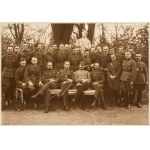 Karol Pęcherski (1861 - 1931), Photograph autographed by the Marshal, "Jozef Pilsudski surrounded by officers of the adjutant general