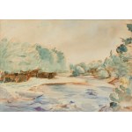 Wojciech Weiss (1875 - 1950), "River in Calvary".