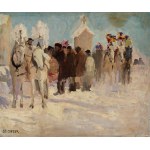 Stanislaw Galek (1876 - 1961), "Highland wedding procession".