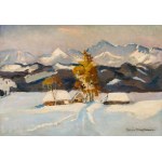 Stefan Filipkiewicz (1879 - 1944), "Winter panorama of the Tatra Mountains from Zakopane".