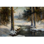 Stanislaw Janowski (1866 - 1942), "Winter Stream."