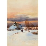 Julius Holzmüller (1876 - 1932), "Winter Landscape".