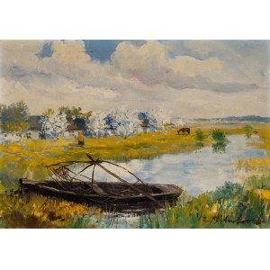 Jerzy Potrzebowski (1921 - 1974), Spring by the Pond.