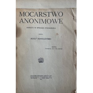 THE POWER OF ANONYMOUS - A SURVEY OF THE JEWISH CASE