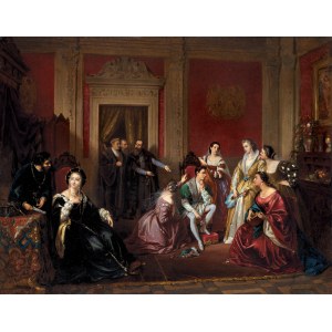 Jozef Simmler, THE EDUCATION OF ZYGMUNT AUGUST, after 1861