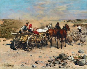 Alfred Wierusz-Kowalski, WESOŁA JAZDA, ok. 1885