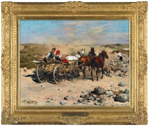 Alfred Wierusz-Kowalski, WESOŁA JAZDA, ok. 1885