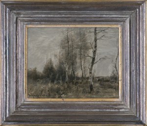 Roman Kochanowski, PEJZAŻ Z BRZOZAMI, ok. 1920