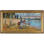 Jerzy Kossak, NAPOLEON OBSERVING THROUGH THE RIVER, 1941