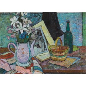 Zygmunt Radnicki, MARTWA NATURA Z KOSZYKIEM, 1947