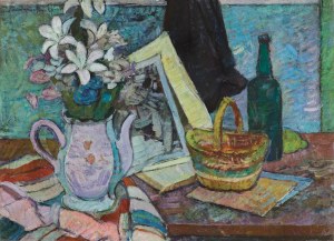 Zygmunt Radnicki, MARTWA NATURA Z KOSZYKIEM, 1947