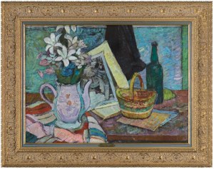 Zygmunt Radnicki, MARTWA NATURA Z KOSZYKIEM, 1947