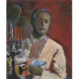 Rajmund Kanelba, AUTOPORTRET W CZERWIENI, 1944