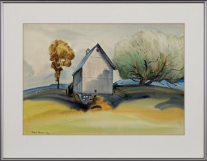 Rafał Malczewski, SAMOTNY DOM MIĘDZY DRZEWAMI, lata 1945-1950