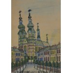 Nikifor Krynicki, VIEW OF KRAKOW, late 1950s.