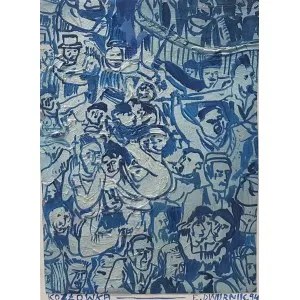 Edward Dwurnik, Kozłówka, 1994, olej, zdvojené plátno,