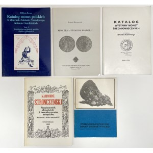 Numizmatyka średniowieczna - katalogi, wystawy i publikacje - zestaw (5szt)