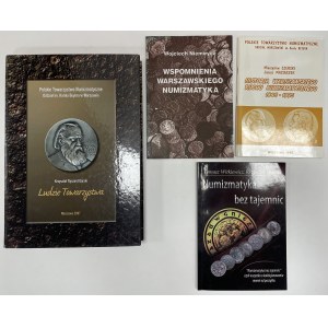 Numizmatyka - wspomnienia, historia, ludzie... - zestaw (4szt)