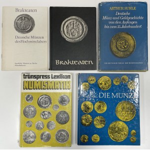 Niemiecka literatura numizmatyczna - zestaw (5szt)