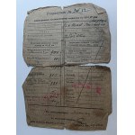 RUSSIAN LANGUAGE BILL OF RECEIPT 1941