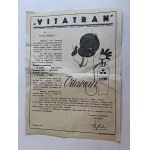 LEAFLET VITATRAN BROCHURE WARSAW 1933
