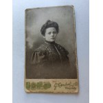 CARDBOARD PHOTO WARSAW FOT LINDER, WOMAN