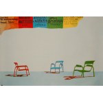 proj. Jan SAWKA (1946-2012), Winners of the 7th International Poster Biennale: Matthies, Miyama, Sawka, 1979.