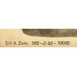 proj. Roman OPAŁKA (1931-2011), Katna projection, 1964