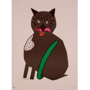 Henryk TOMASZEWSKI (1914-2005), Cat, 1977