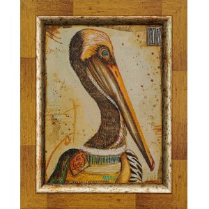 Wojciech Brewka, Pelikan - z cyklu ptasich portretów