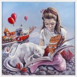 Maya Wolf, Girl with a Kitten, 2019