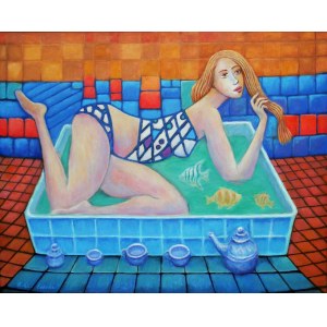 Bohdan Vincent Loboda, Bathing with fish, 2026
