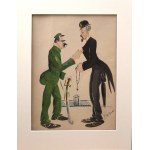 Gustaw Rogalski(1887-1949),Pilsudski vs Wojciechowski - meeting on the bridge,1924