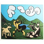 Pablo Picasso (1881-1973) 'Faunes et chevre 1959' (Faune et chèvre)