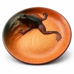 Art Nouveau ceramic platter,Danish manufactory P. Ipsens Enke,1920s