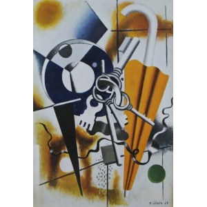 Fernand Léger (1881-1955) „Composition avec un parapluie et des clés 1928