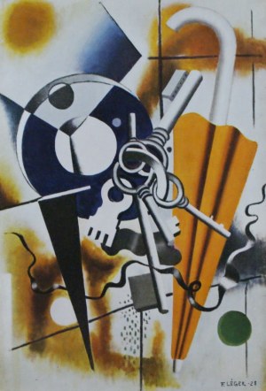 Fernand Léger (1881-1955) „Composition avec un parapluie et des clés 1928